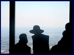 Views from Sears Tower 83 - amish people visiting the skydeck